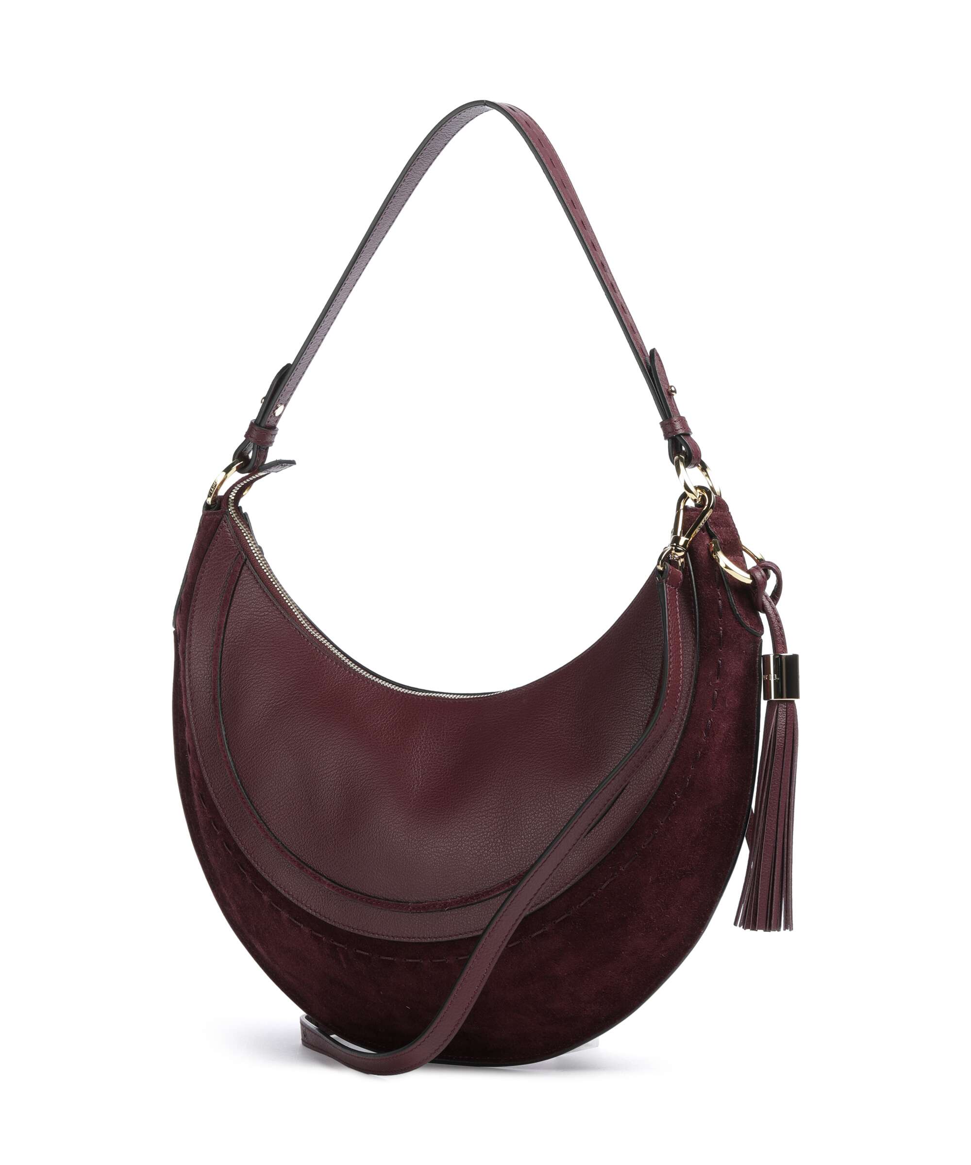 Lancel Hobohème M Hobo bag cassis
