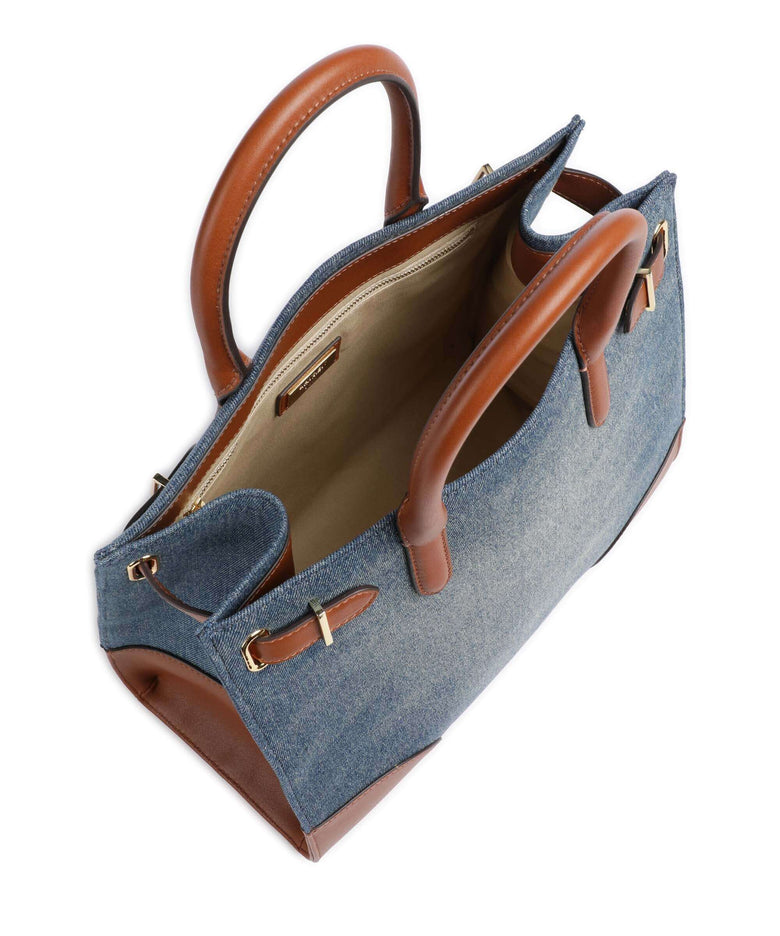 Lauren Ralph Lauren Devyn Medium Handbag sunset indigo wash/lauren tan