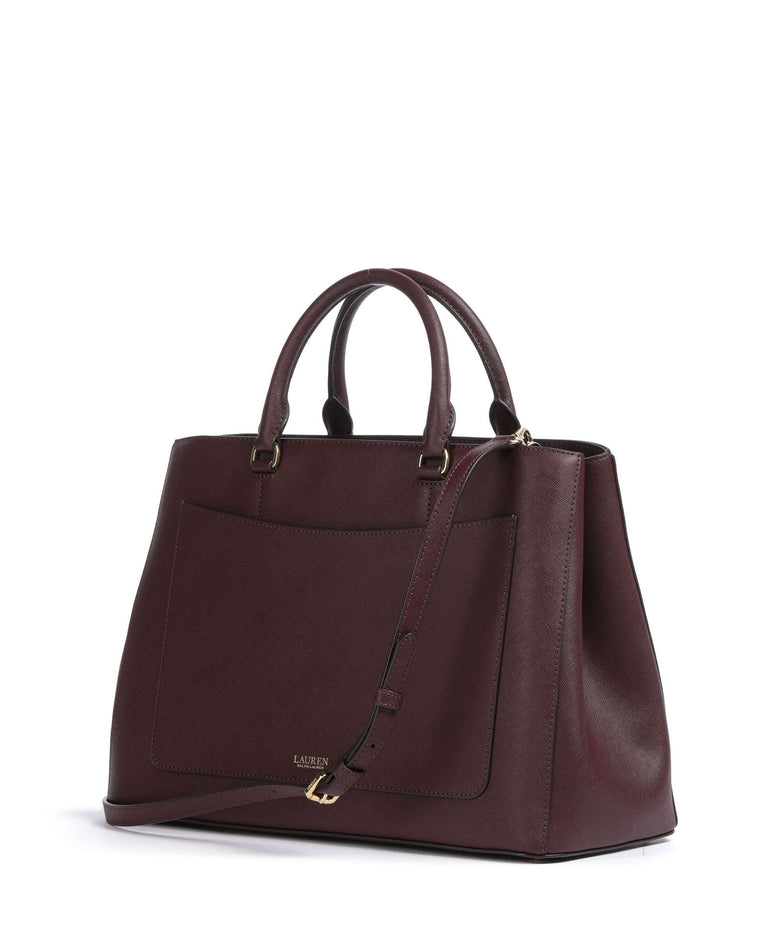 Lauren Ralph Lauren Hanna 37 Handbag pinot noir