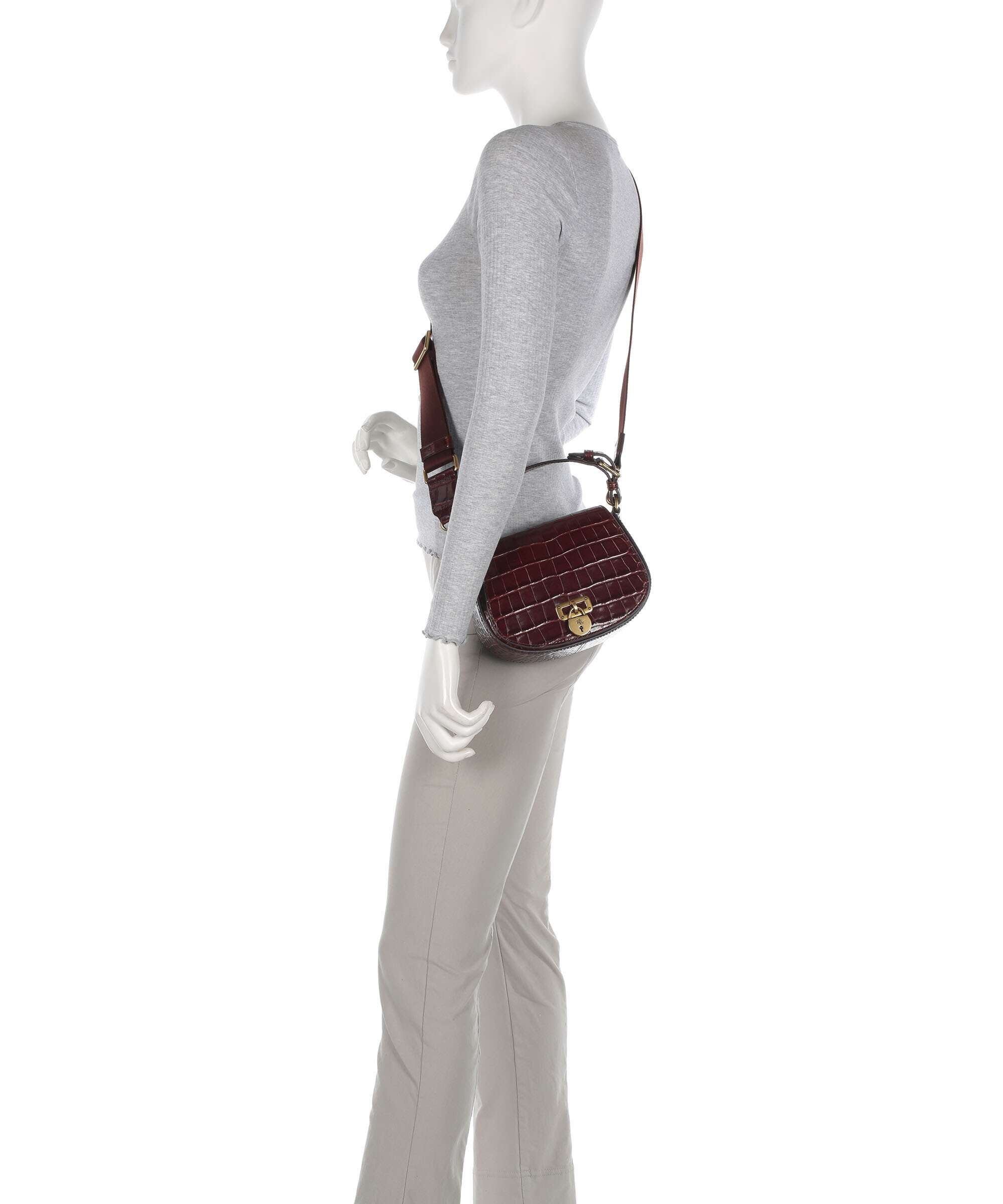 Lauren Ralph Lauren Tanner Medium Crossbody bag dark mahogany