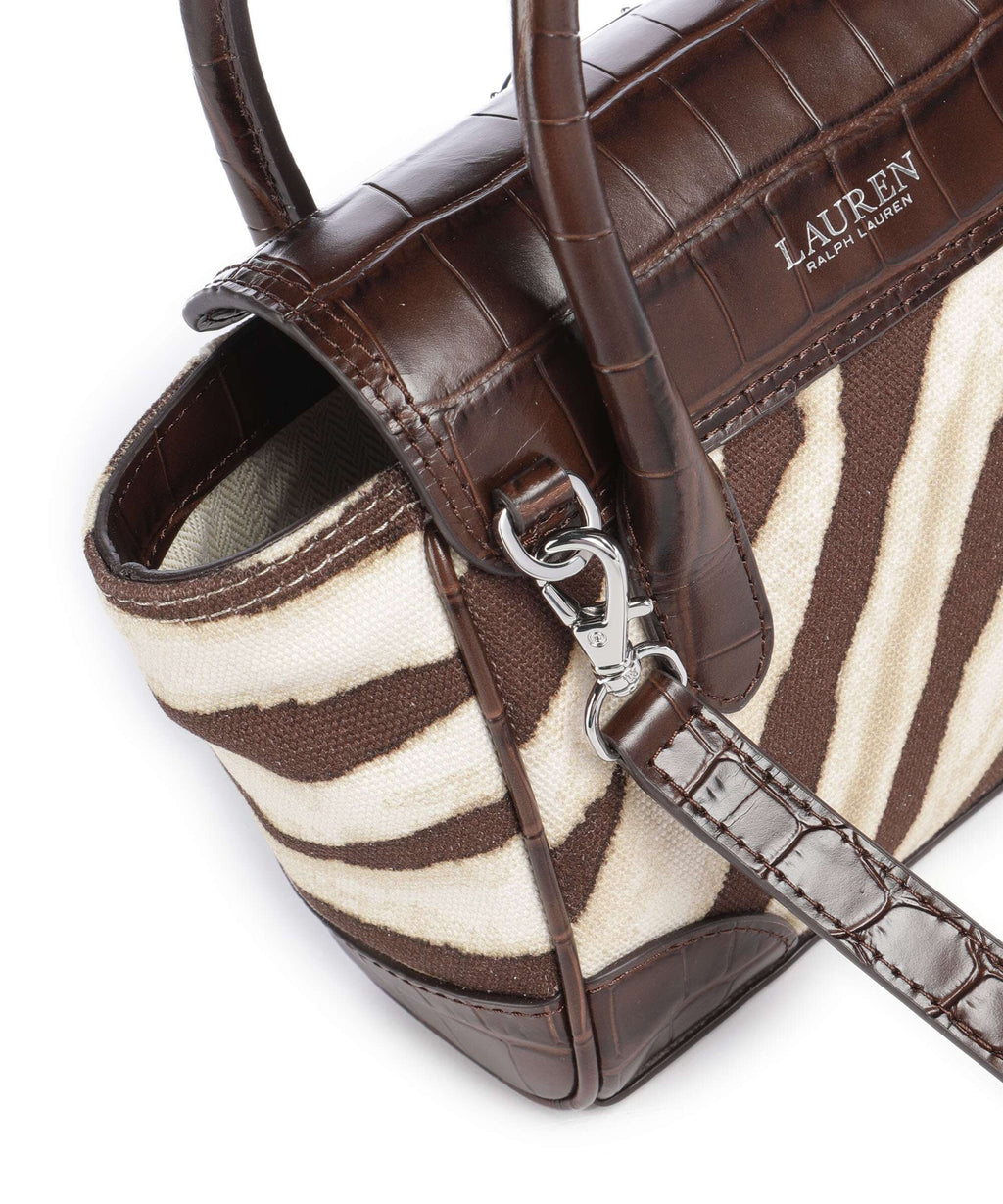 Lauren Ralph Lauren Tanner Small Handbag zebra/dark hickory