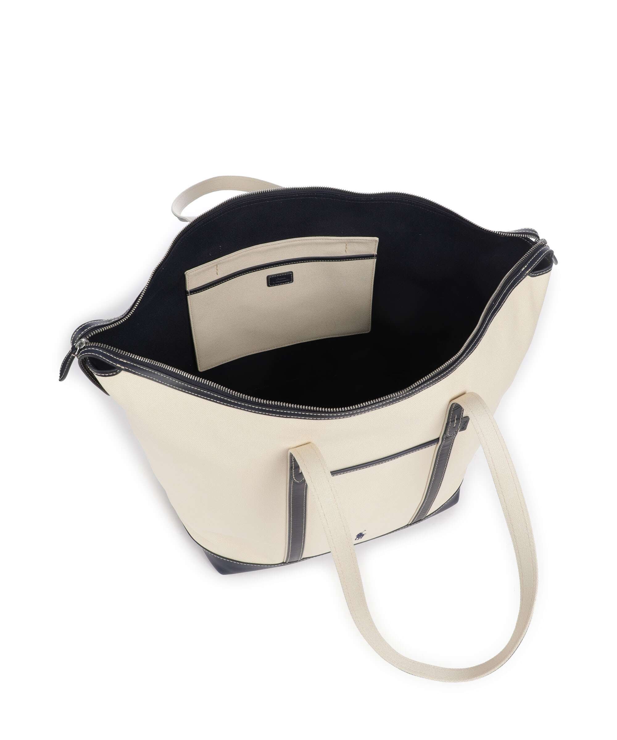 Polo Ralph Lauren Canvas Large Tote bag ecru/navy