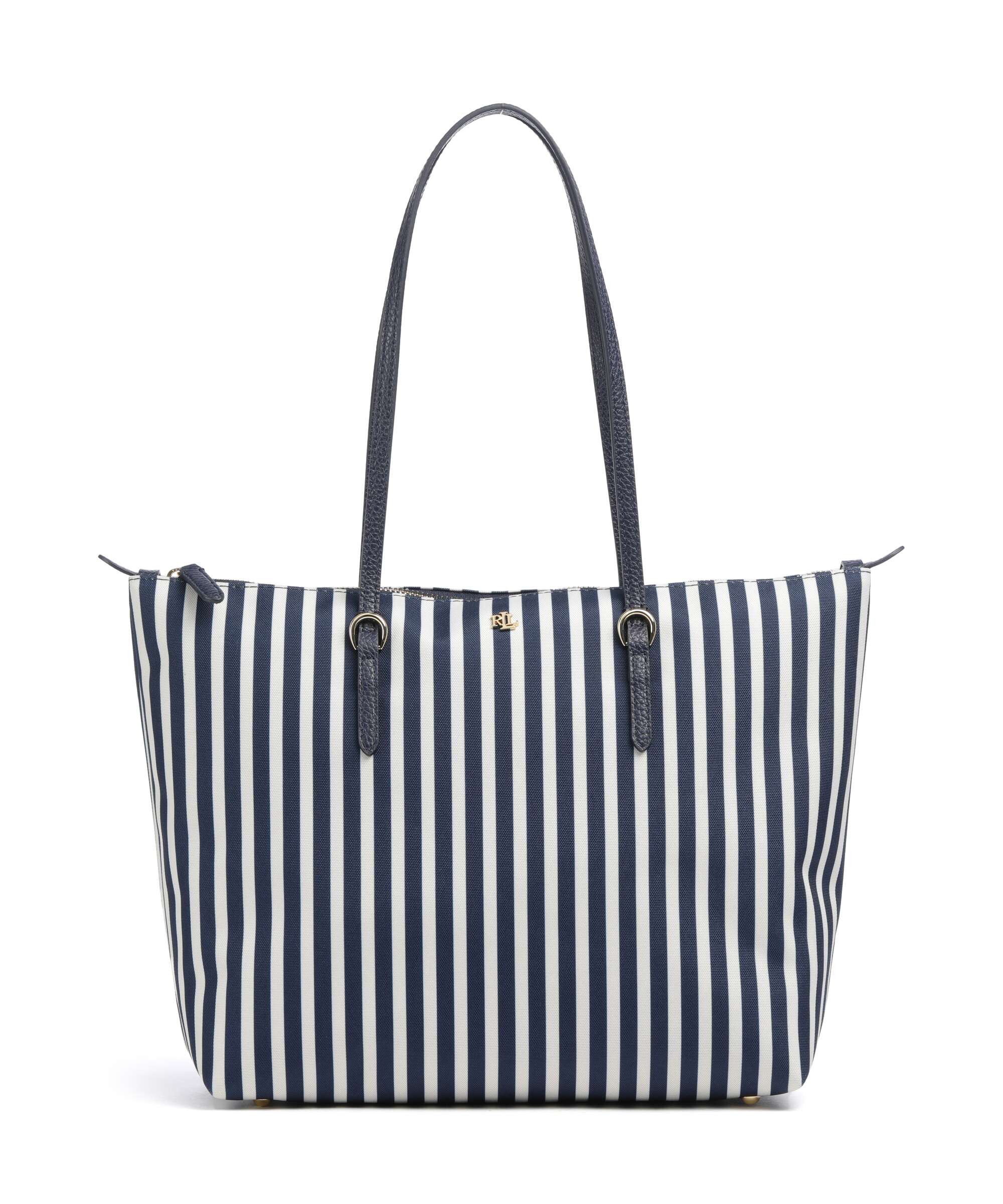 Ralph Lauren ネイビー/ホワイトストライプ トートバッグ Lauren Ralph Lauren Keaton 26 Tote bag nylon clay - 431-916737-003