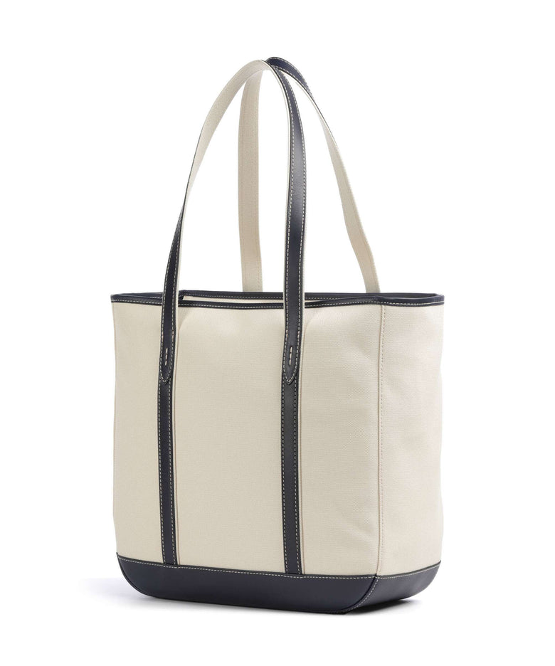 Polo Ralph Lauren Canvas Medium Tote bag ecru/navy