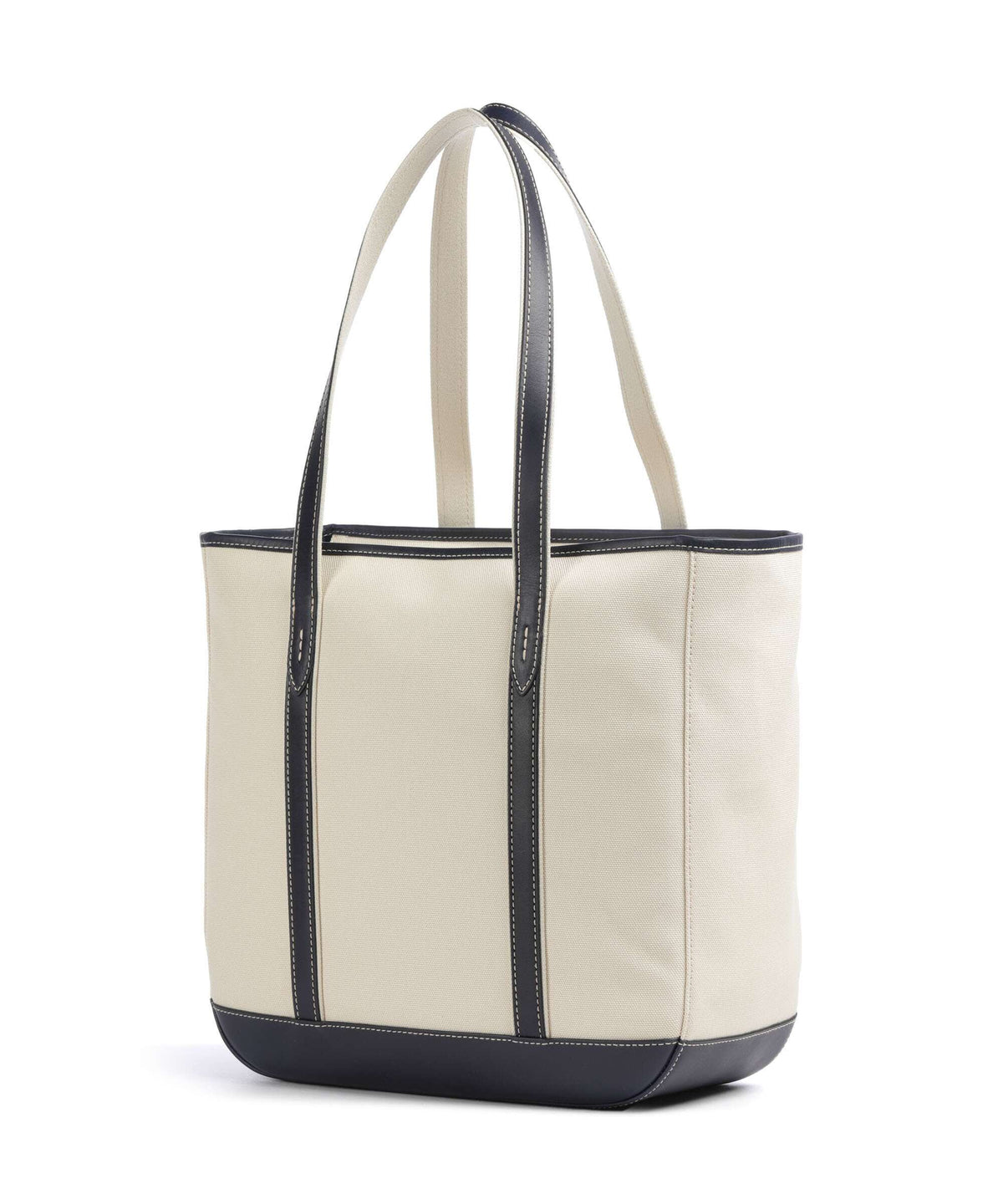 Polo Ralph Lauren Canvas Medium Tote bag ecru/navy
