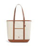 Polo Ralph Lauren Canvas Medium Tote bag ecru/cuoio