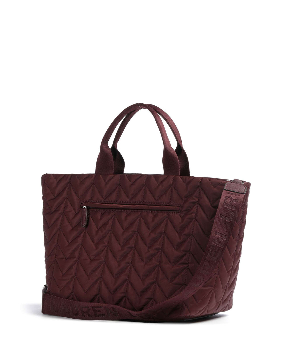 Lauren Ralph Lauren Stevie Extra Large Handbag dark garnet