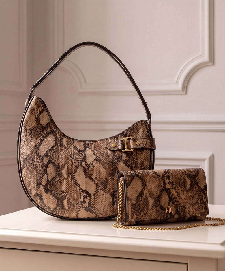 Lauren Ralph Lauren Tasha Large Hobo bag tan multi