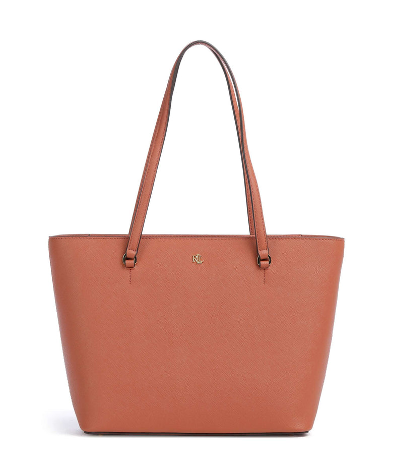 Lauren Ralph Lauren Karly Medium Tote bag red terracotta