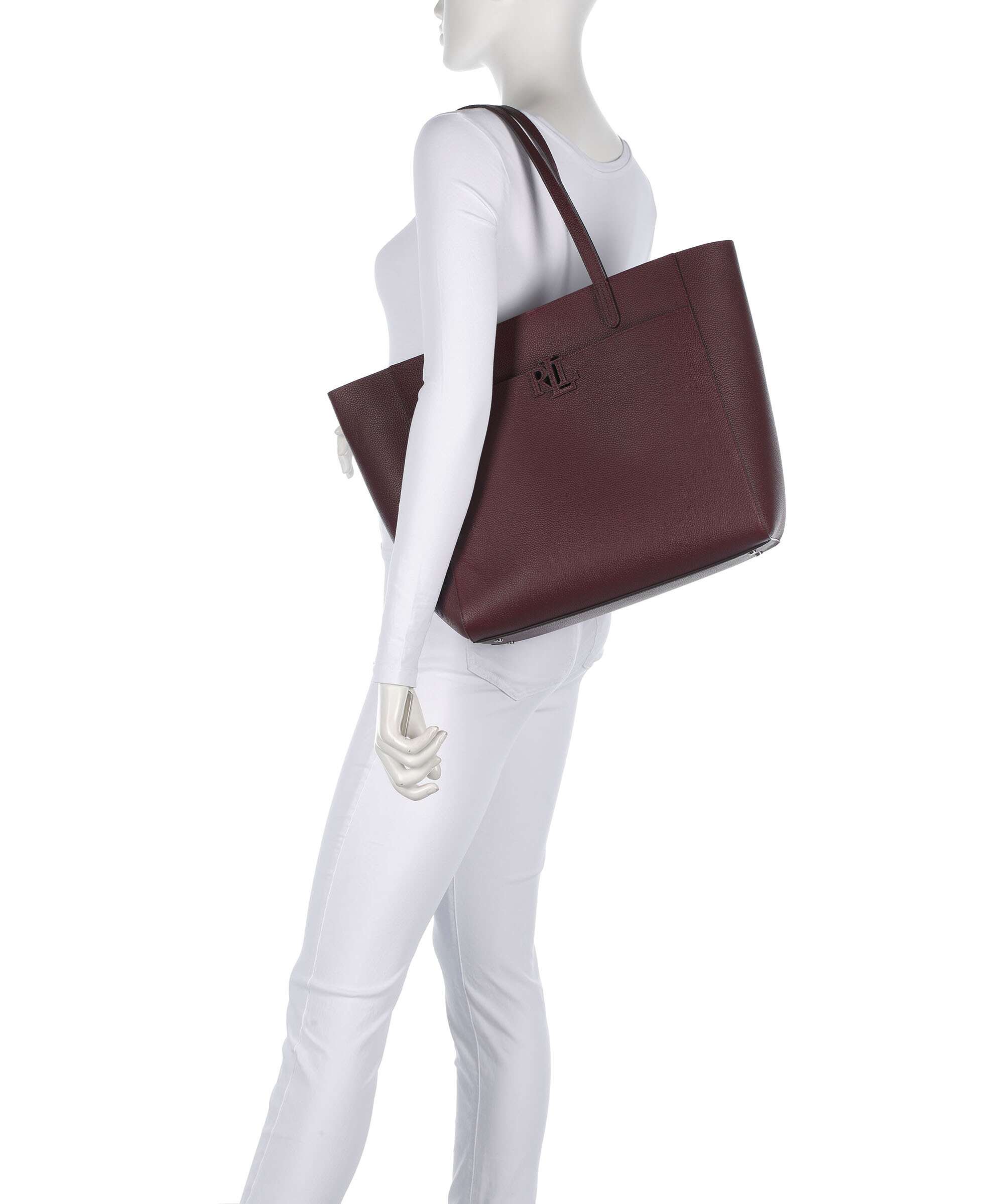 Lauren Ralph Lauren Cameryn Large Tote bag dark garnet