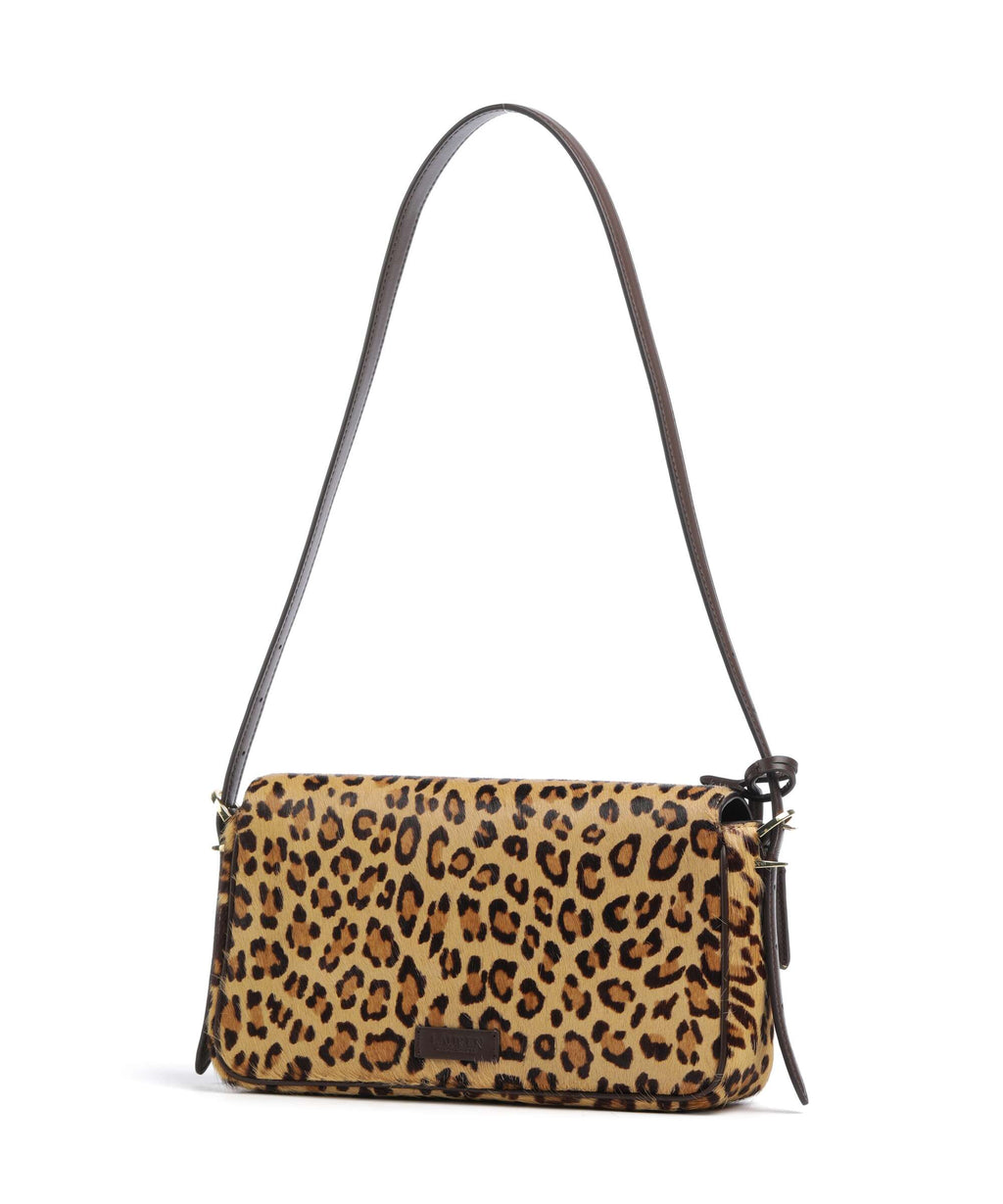 Lauren Ralph Lauren Farrah Medium Shoulder bag modern leopard/chestnut brown