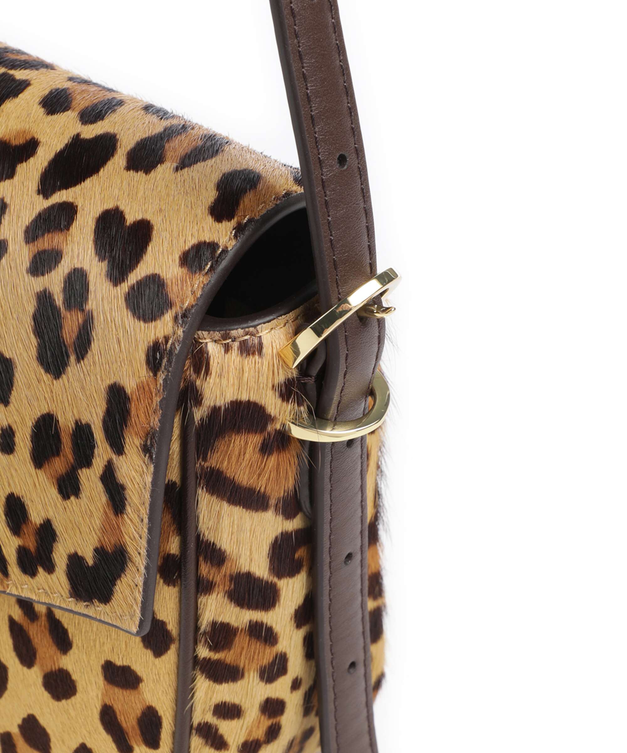 Lauren Ralph Lauren Farrah Medium Shoulder bag modern leopard/chestnut brown