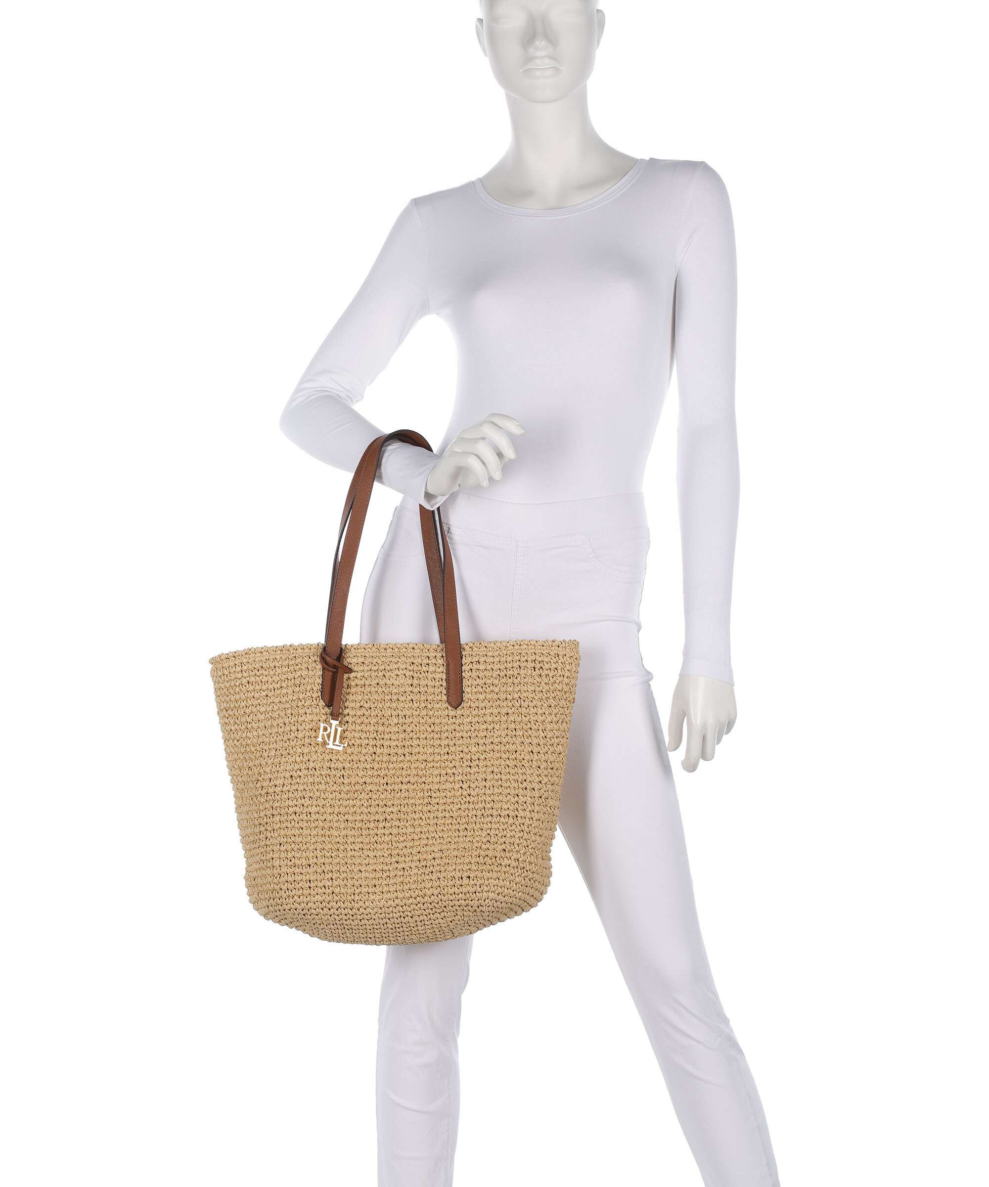 Lauren Ralph Lauren Lainey Large Tote bag natural/lauren tan
