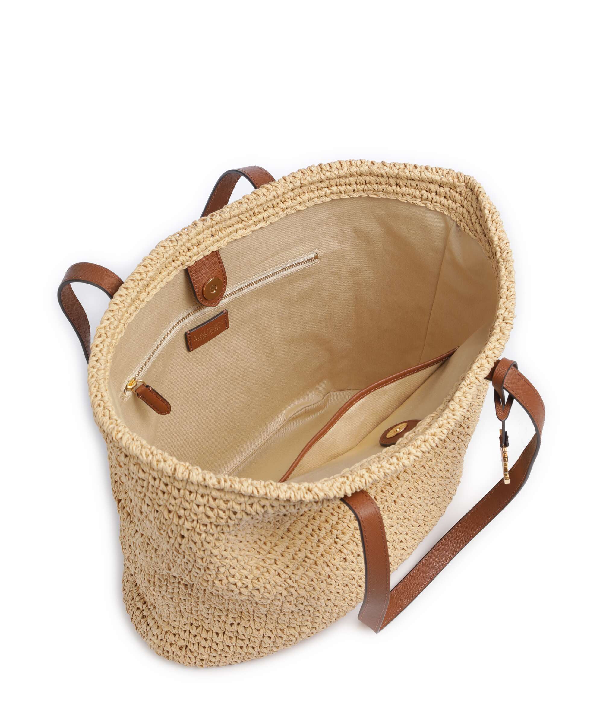 Lauren Ralph Lauren Lainey Large Tote bag natural/lauren tan