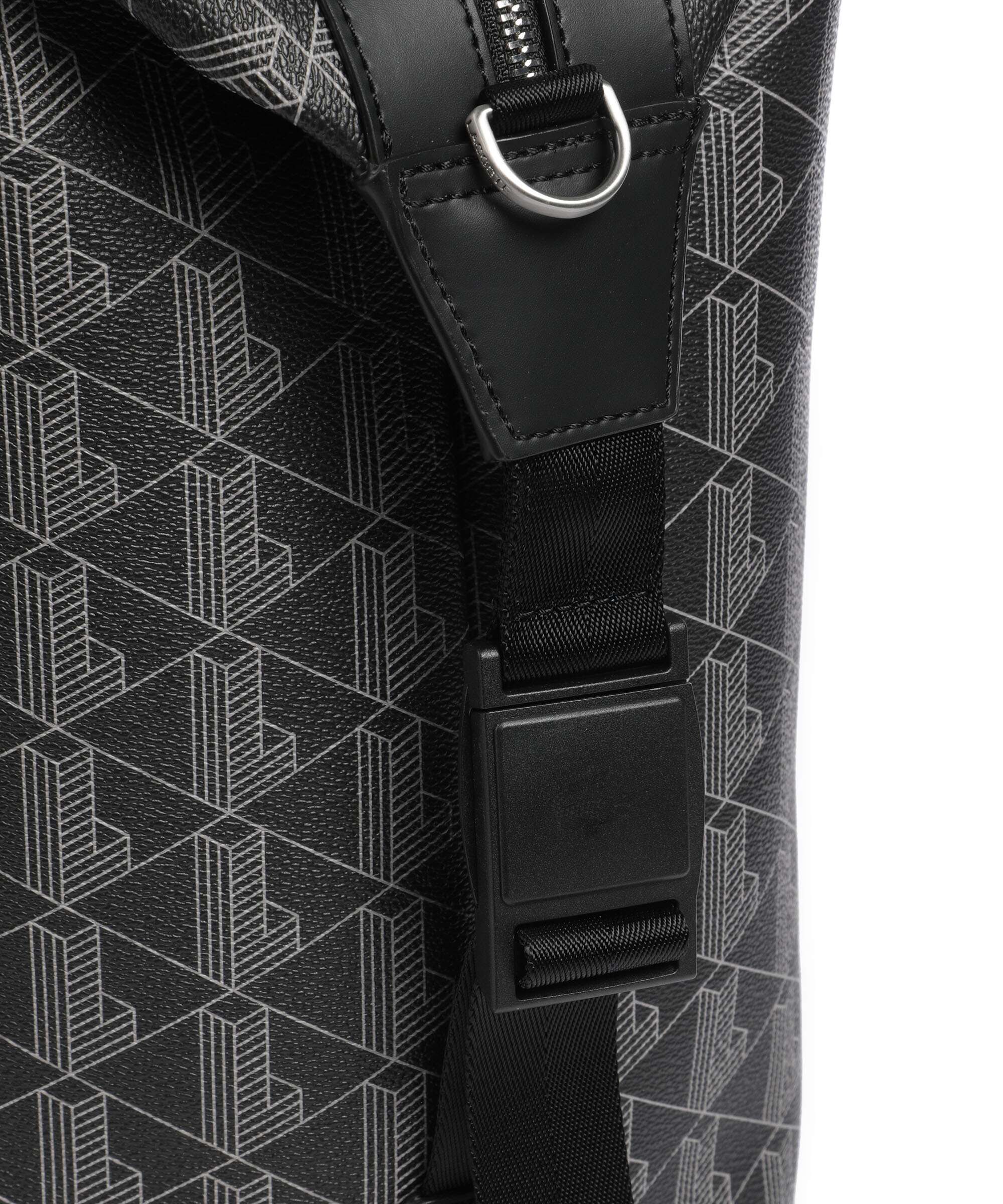 Lacoste The Blend Weekend bag monogram noir/gris