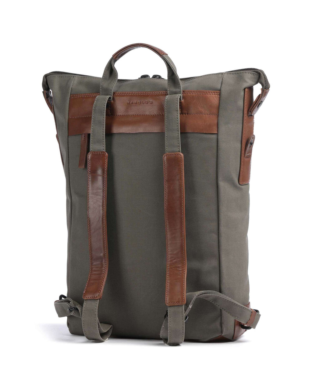Harold's Wax Backpack khaki/braun