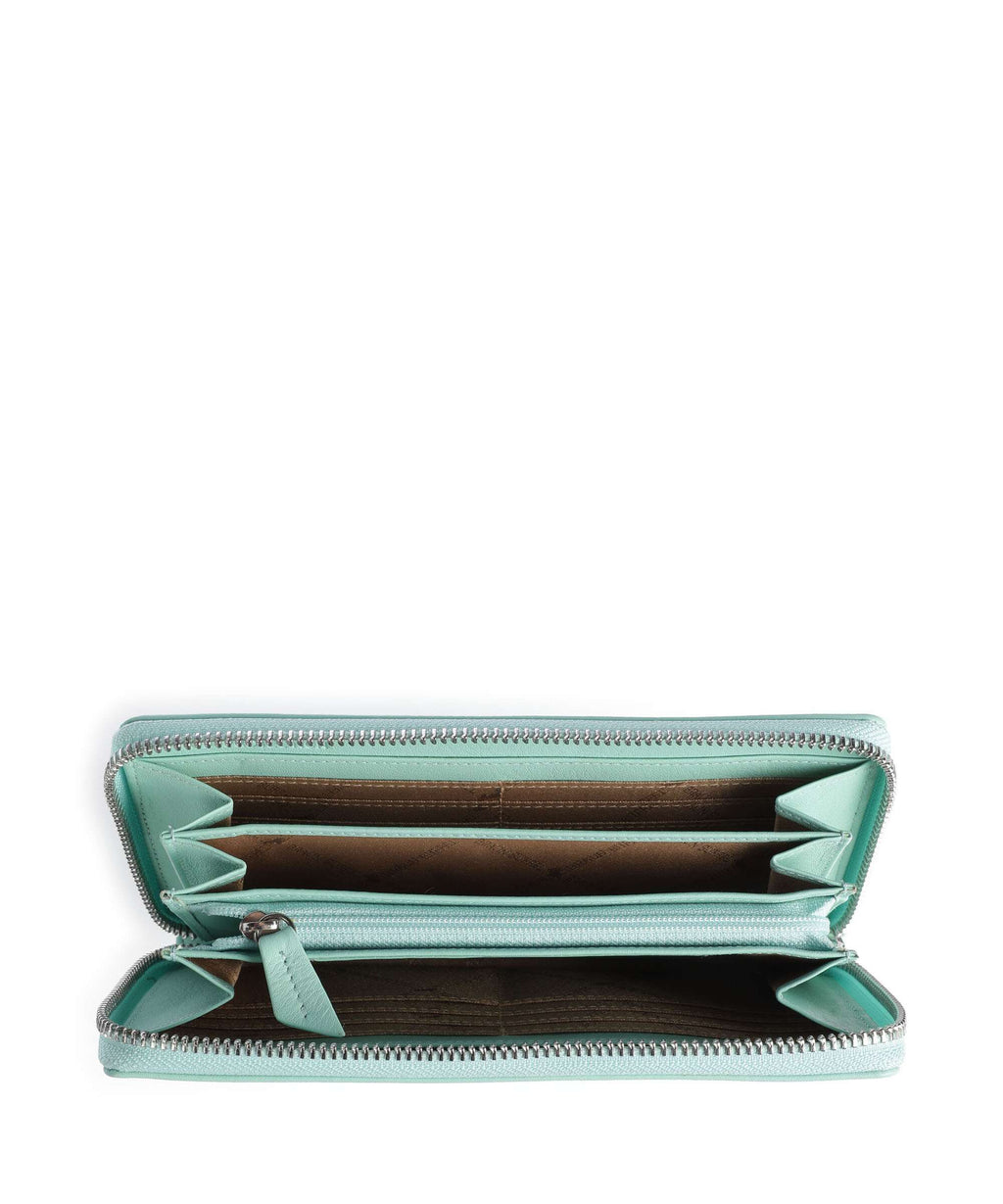 Braun Büffel Joy RFID Wallet aquamarin