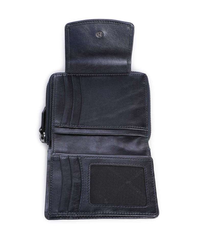 Braun Büffel Ruby Wallet blau