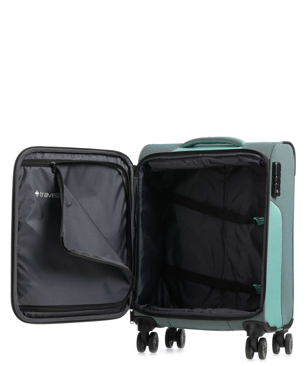 Travelite Viia Spinner (4 wheels) eukalyptus