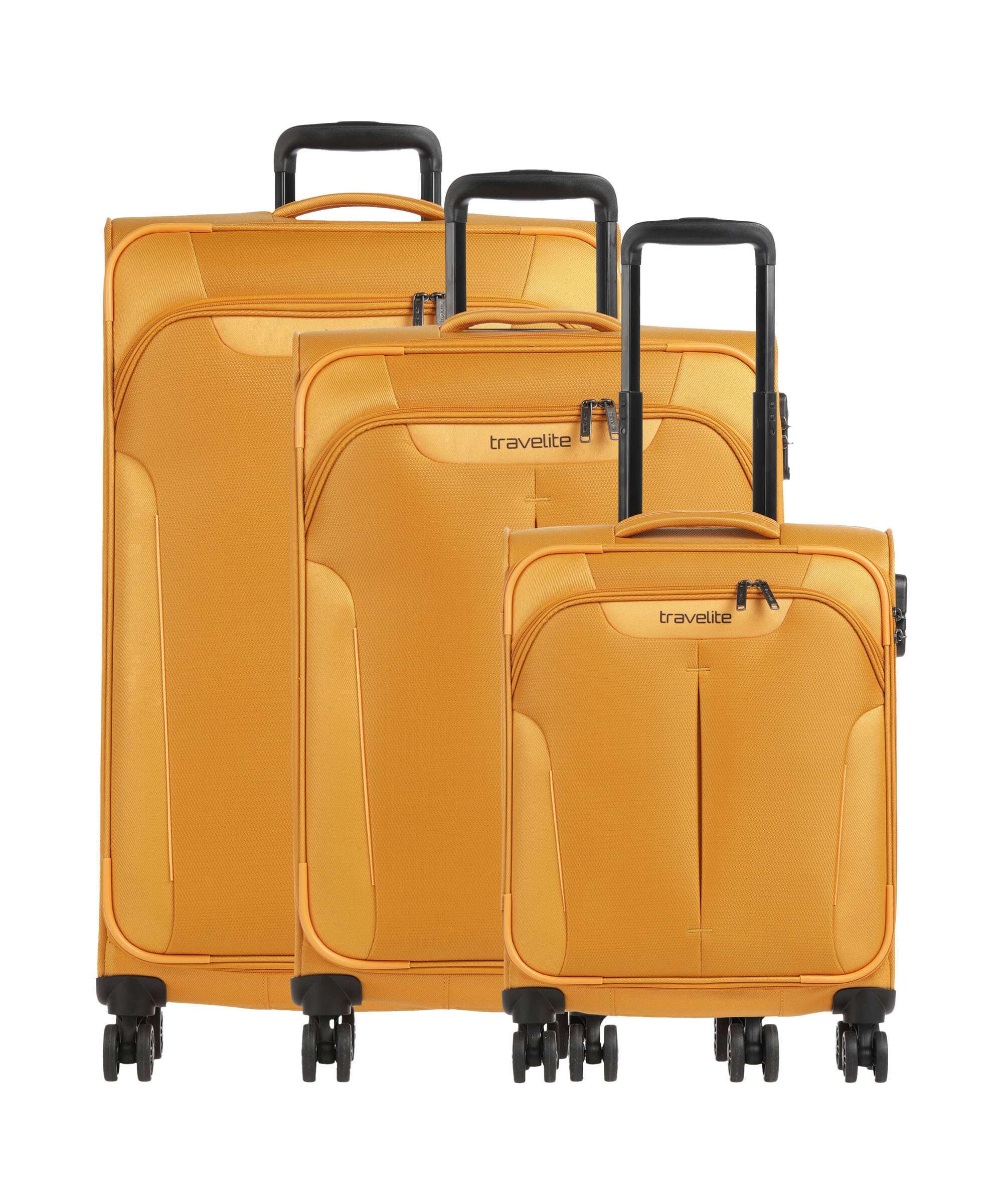 Travelite Croatia Suitcase set (4 wheels) curry