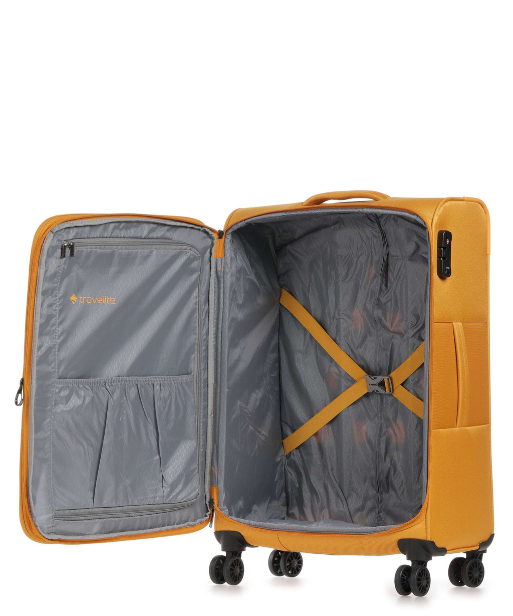 Travelite Croatia Suitcase set (4 wheels) curry