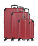 Travelite City Suitcase set (4 wheels) rot