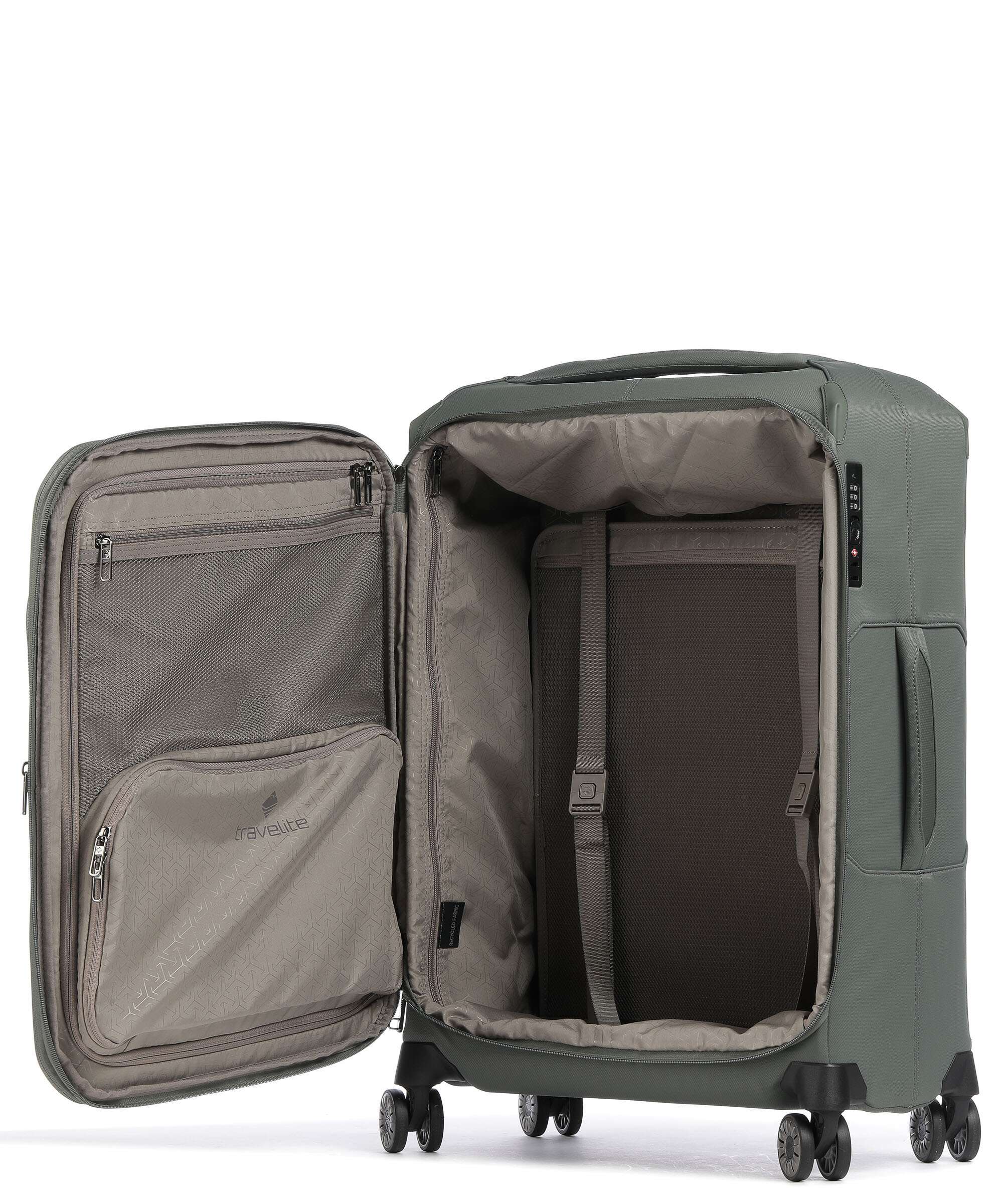 Travelite Priima M Spinner (4 wheels) oliv