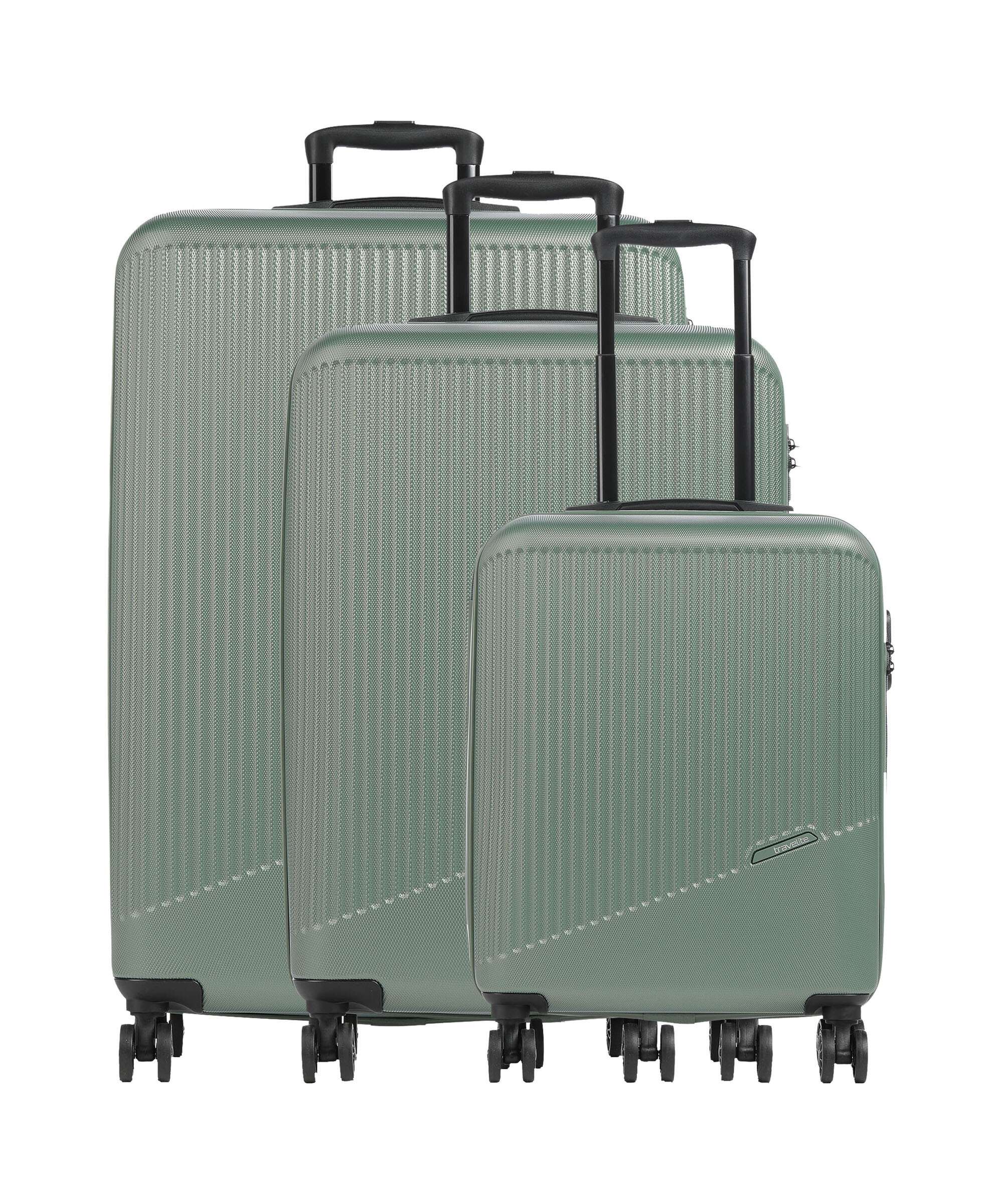 Travelite Bali Suitcase set (4 wheels) grün