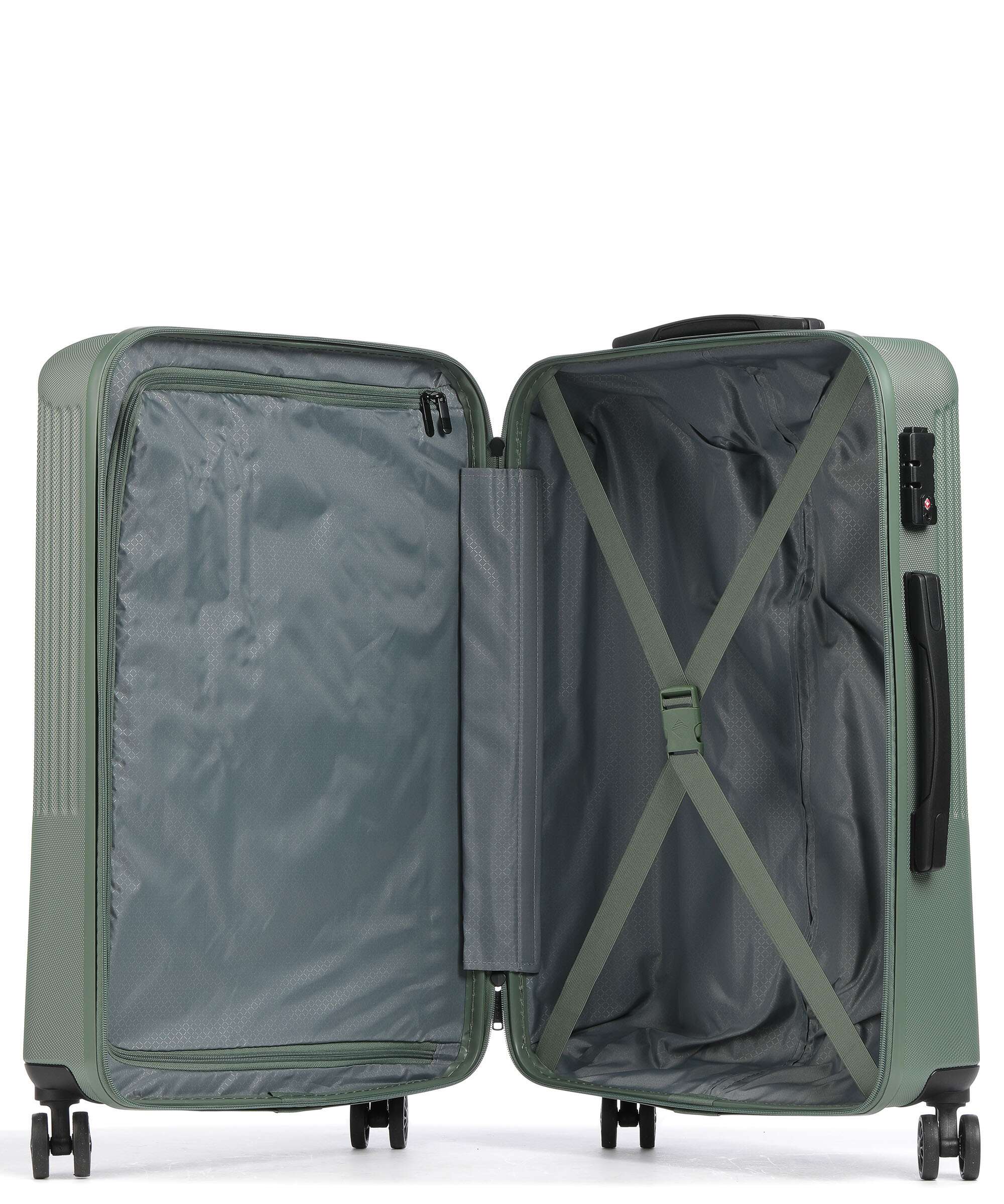 Travelite Bali Suitcase set (4 wheels) grün