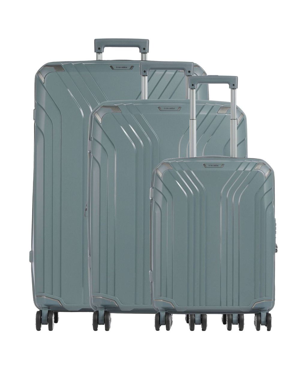 Travelite Elvaa Suitcase set (4 wheels) Blaugrau