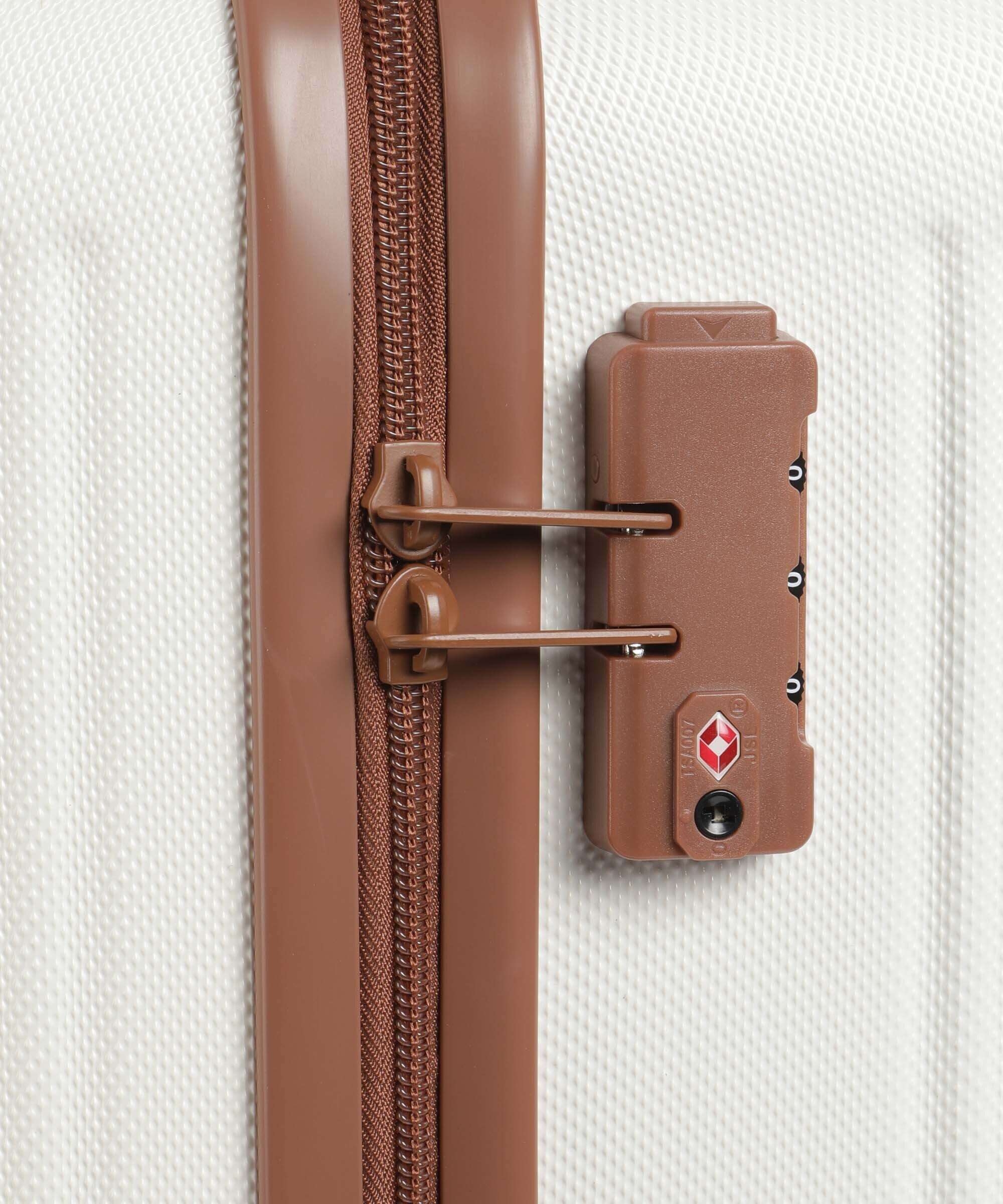 Travelite Bali Spinner (4 wheels) weiss/cognac