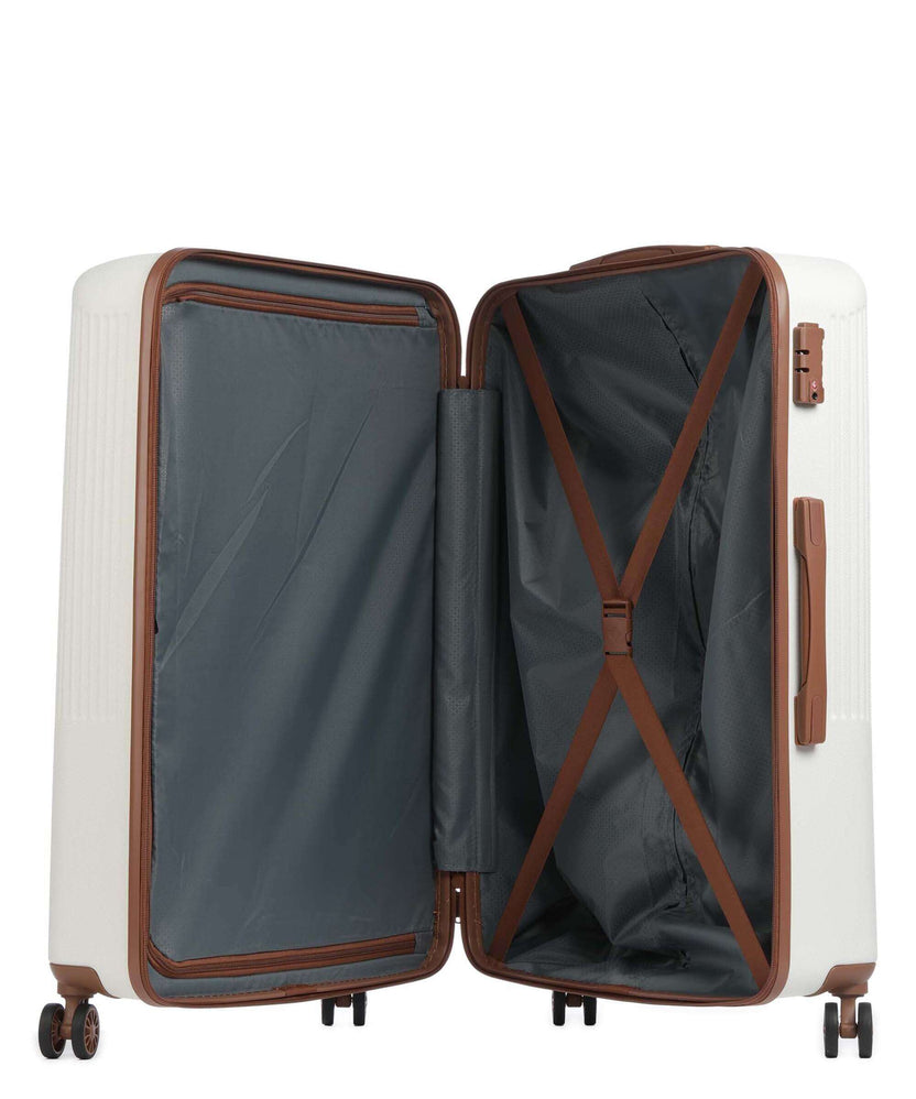 Travelite Bali Spinner (4 wheels) weiss/cognac