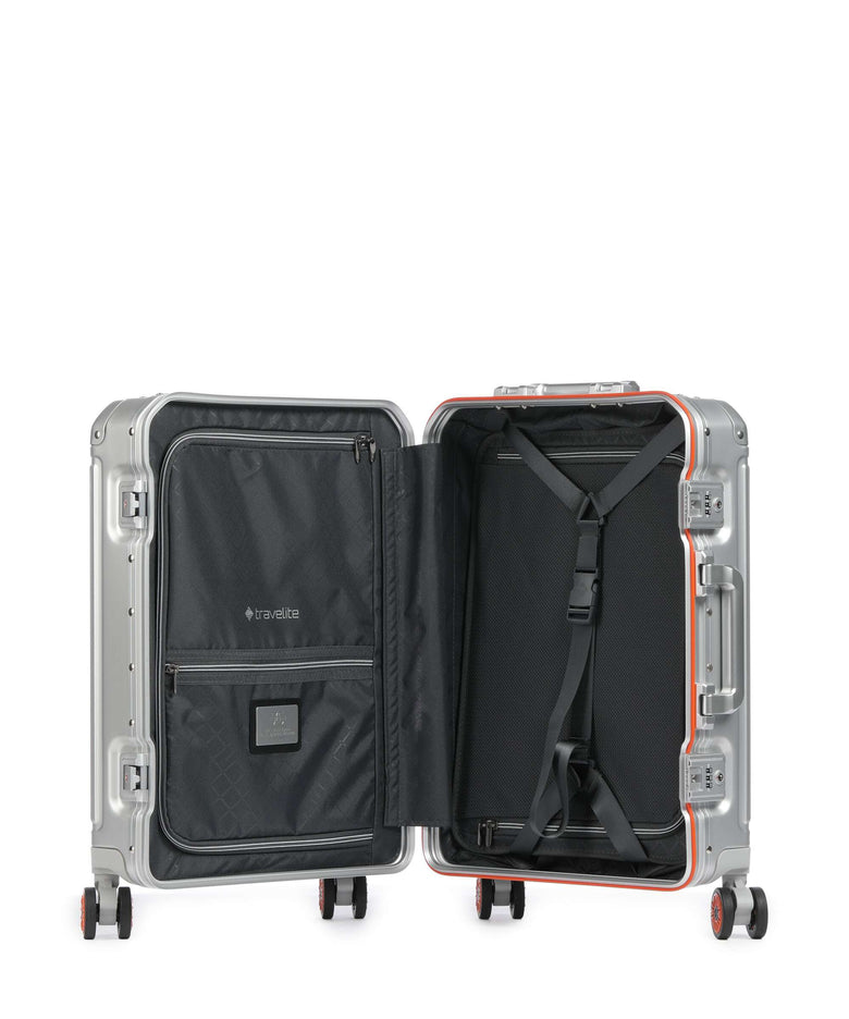 Travelite Next Spinner (4 wheels) silber orange