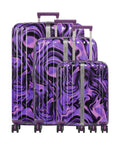 Travelite Lascana Edition Suitcase set (4 wheels) purple swirl