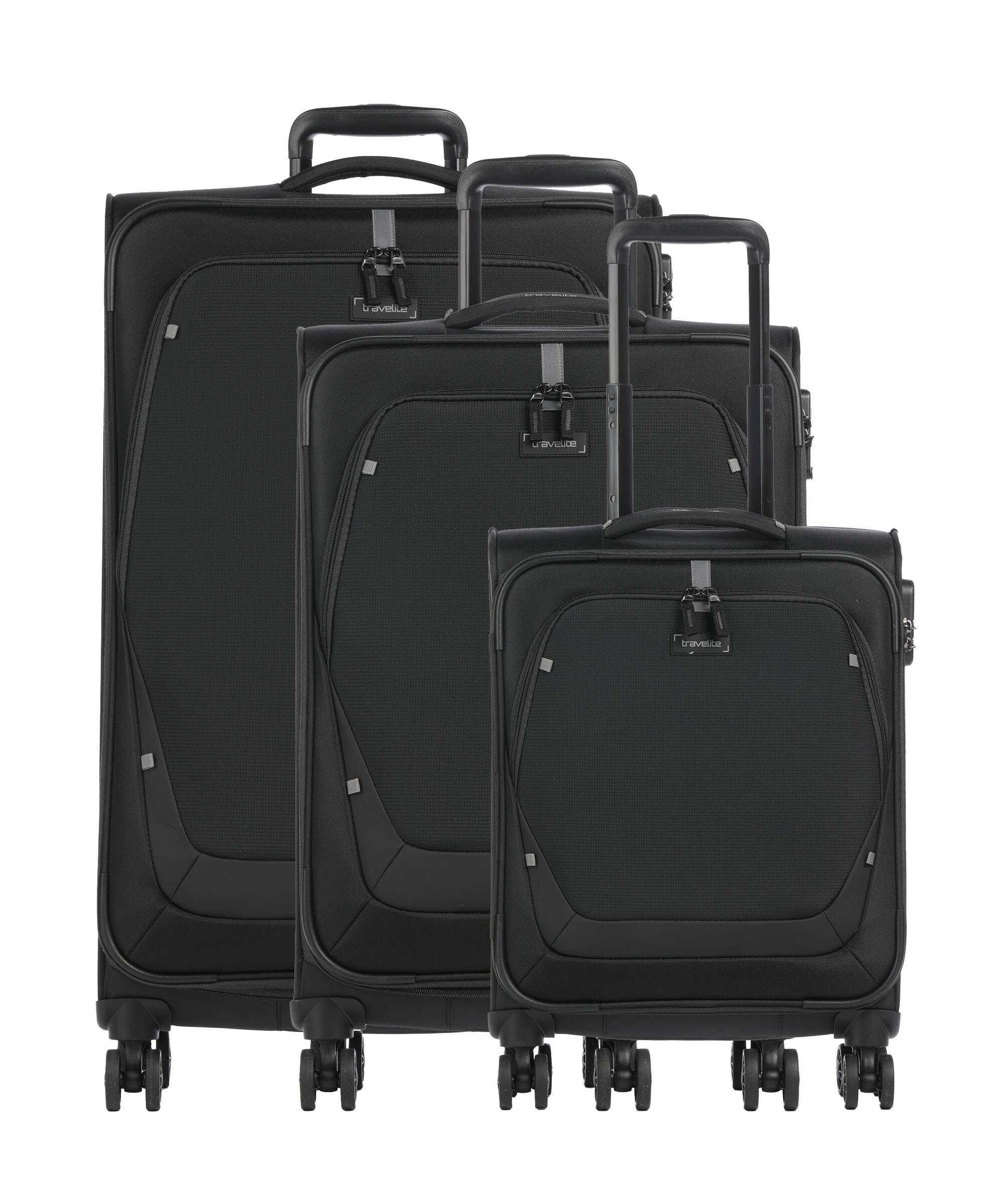 Travelite Umbria Suitcase set (4 wheels) black