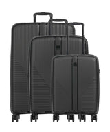 Travelite Air Stripe Suitcase set (4 wheels) black
