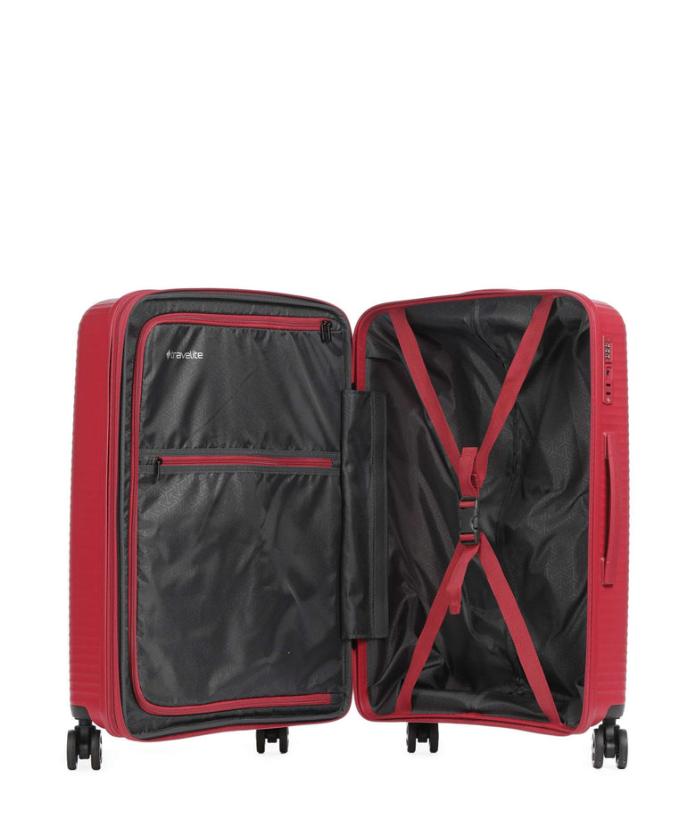 Travelite Air Stripe Spinner (4 wheels) red