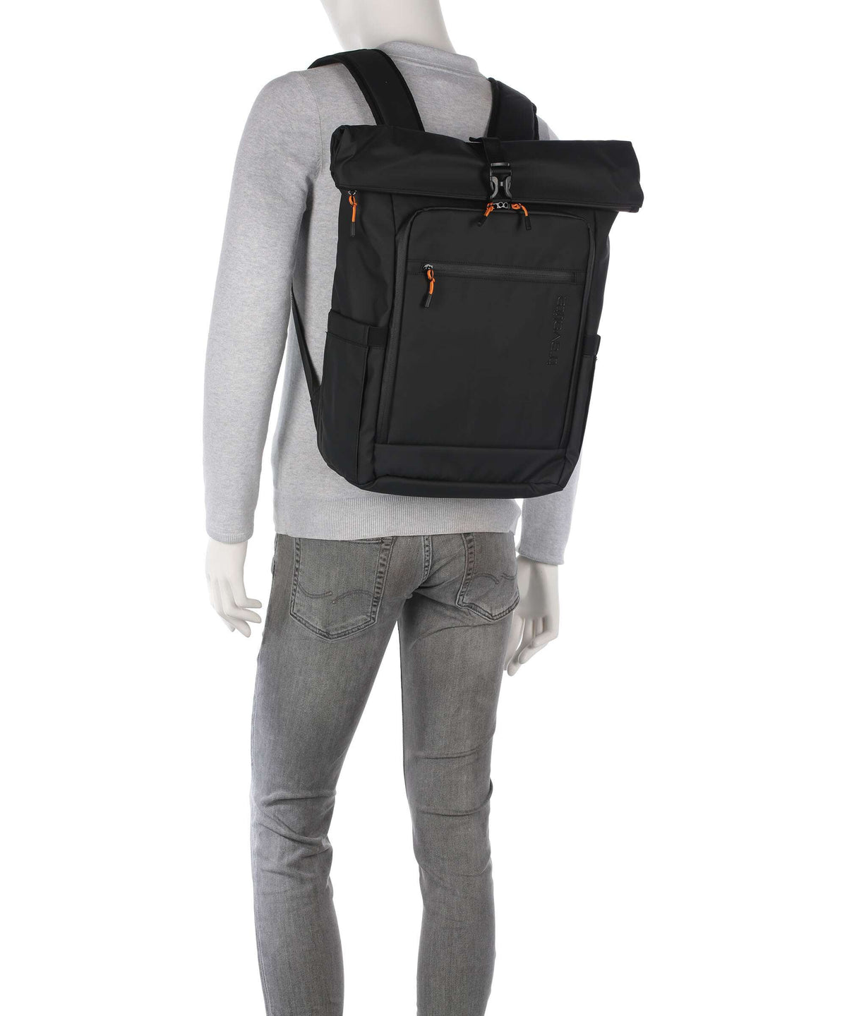 Travelite Briize M Rolltop backpack black
