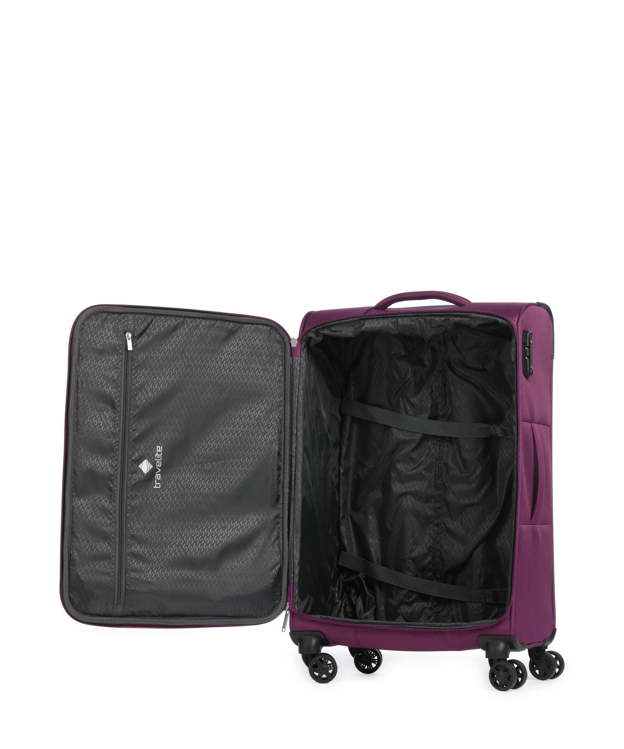 Travelite Priego Suitcase set (4 wheels) berry