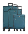Travelite Priego Suitcase set (4 wheels) petrol