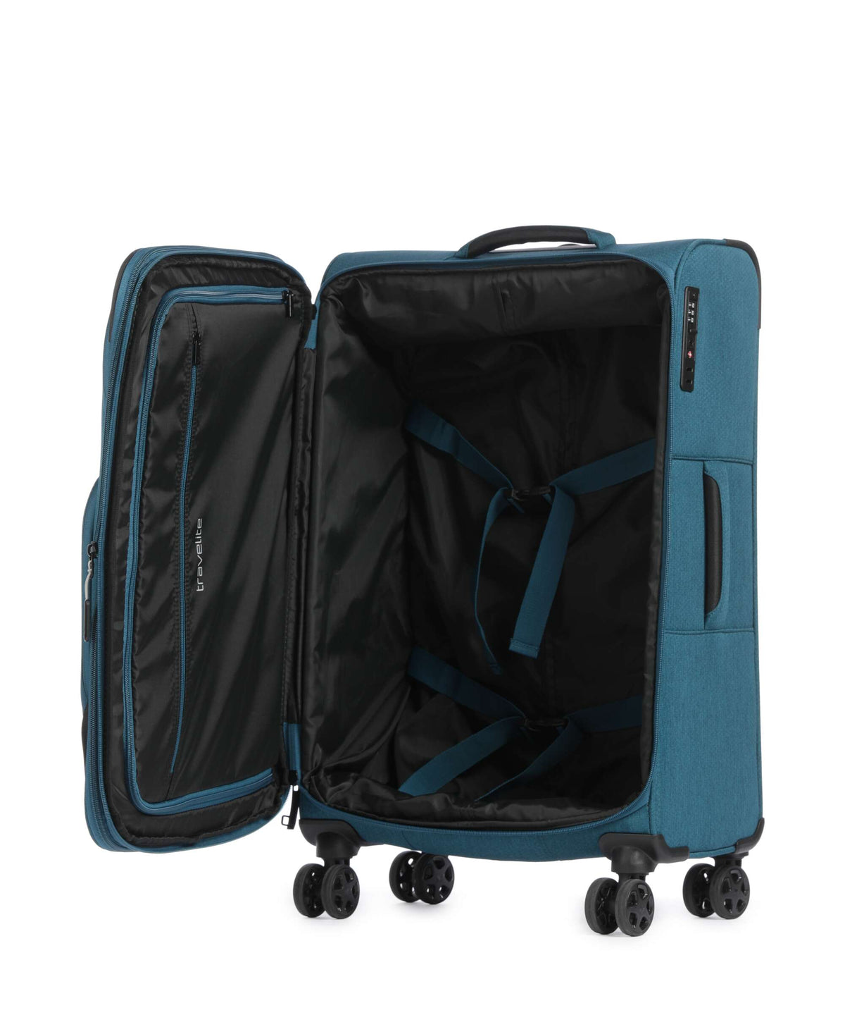 Travelite Kick Off Suitcase set (4 wheels) petrol