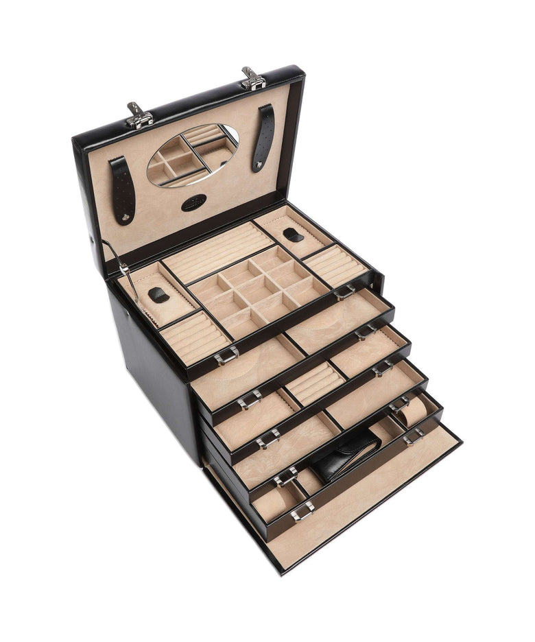 Windrose Merino Jewelry box schwarz