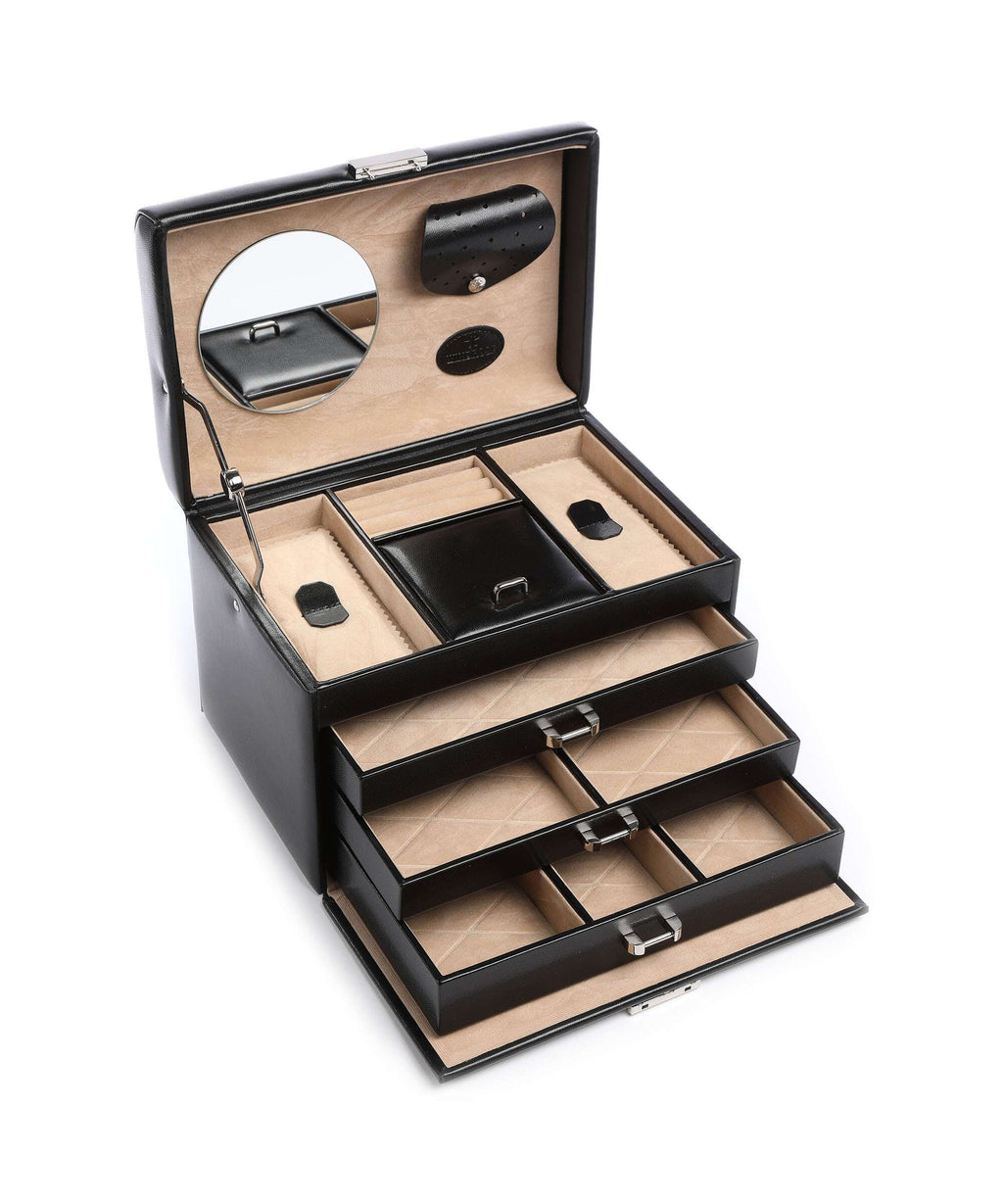 Windrose Merino Jewelry box schwarz