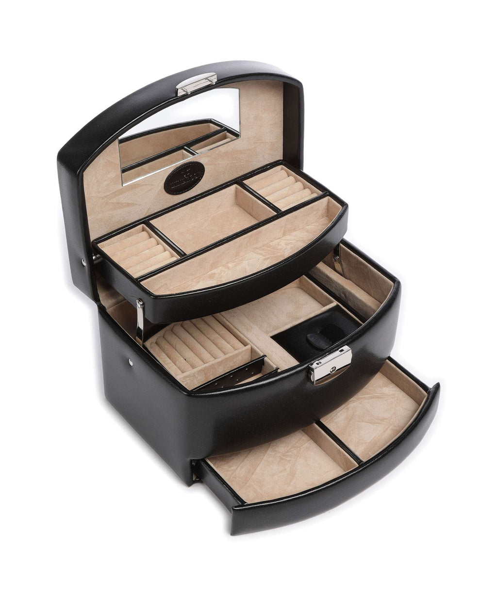 Windrose Merino 3 Etagen Jewelry box schwarz