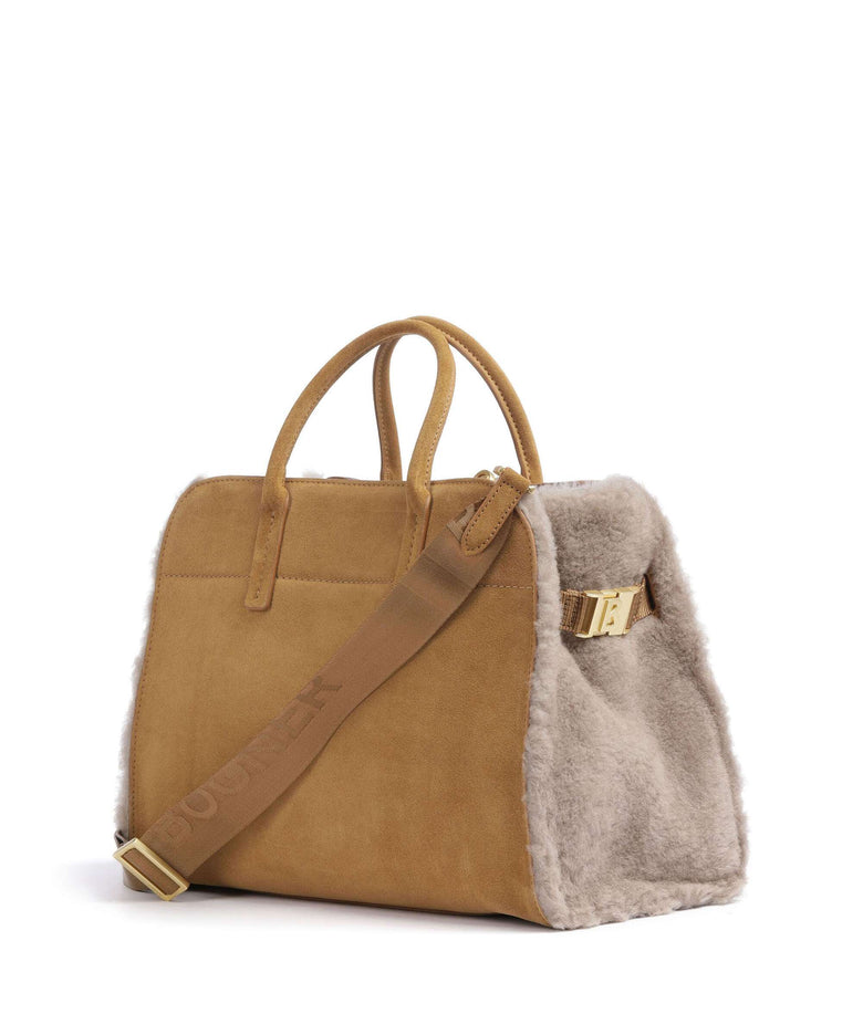 Bogner Banff Frisé Handbag light brown