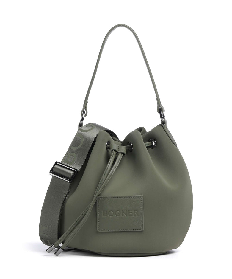 Bogner Alvier Ines Bucket bag dark olive