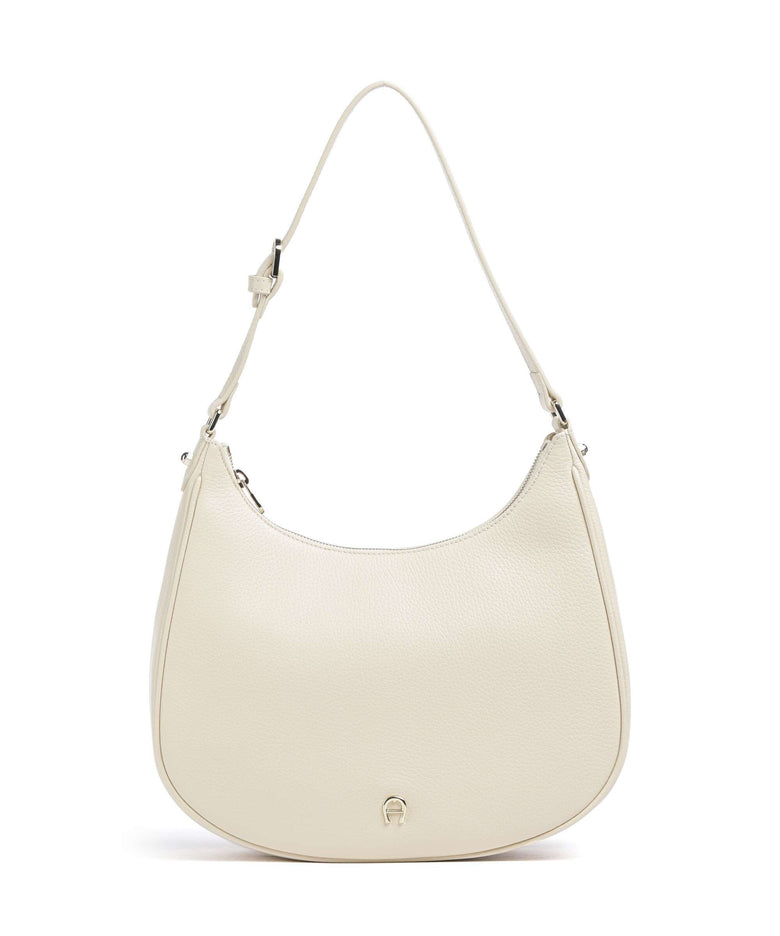 Aigner Diadora M Hobo bag macadamia white