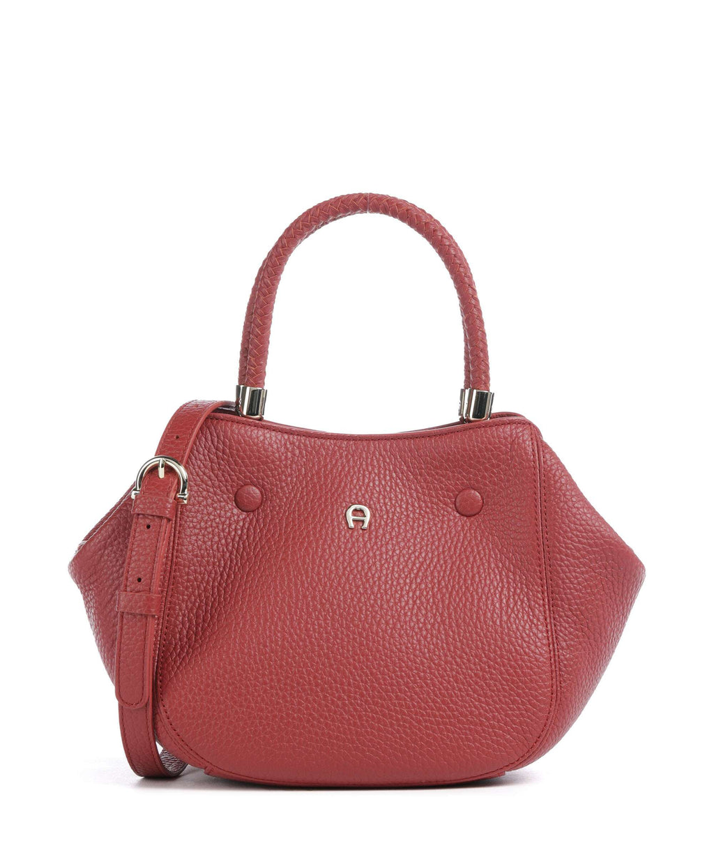 Aigner Carré Soft S Handbag burnt red