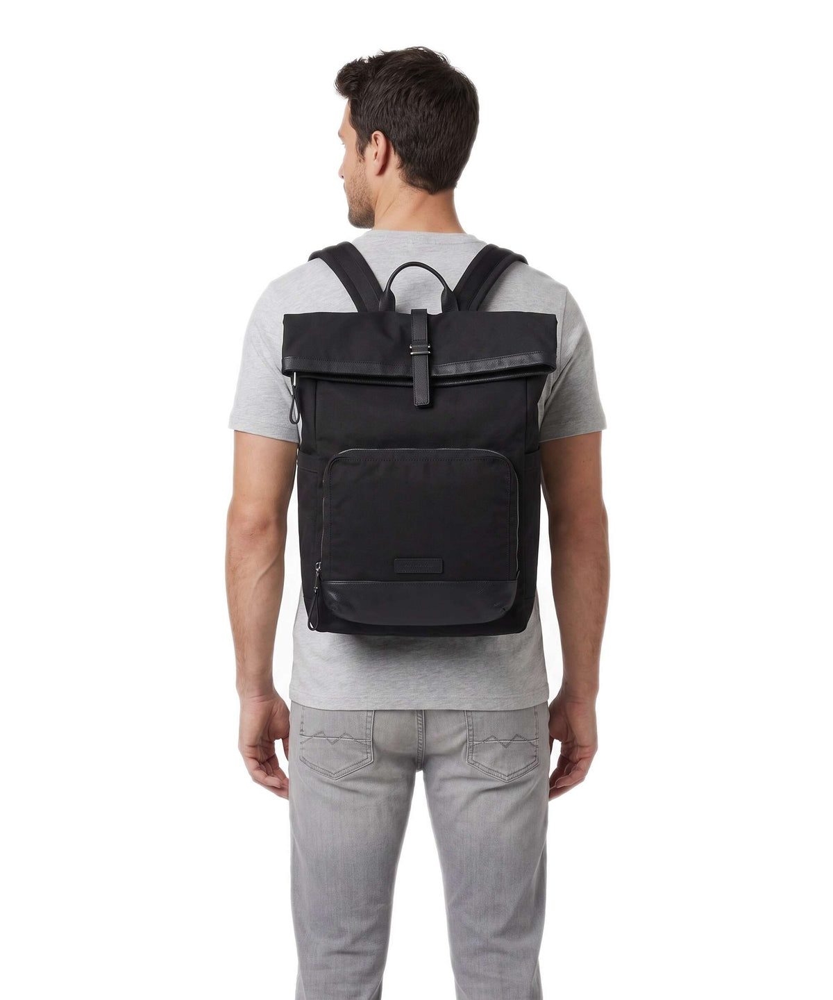 Marc O'Polo Mory M Rolltop backpack black