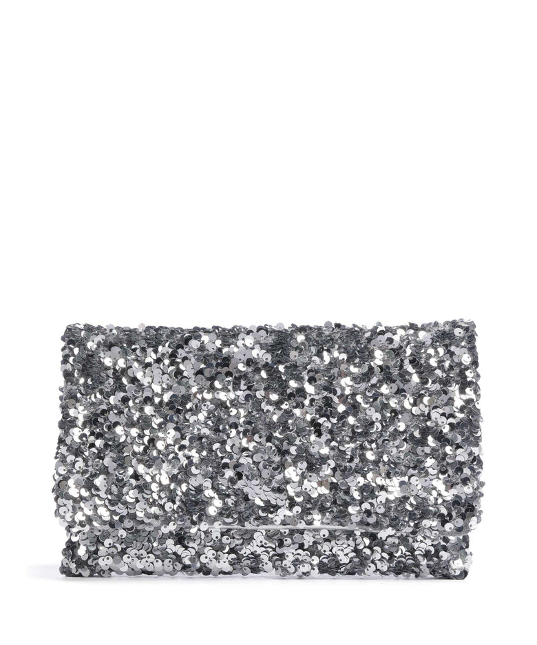 Abro Sequins Clutch bag silver